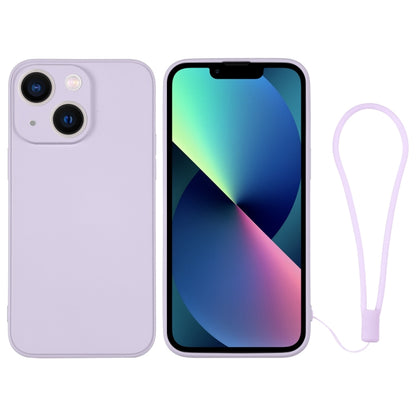 جراب سيليكون للهاتف مع حزام معصم، لهاتف iPhone 14 Pro Max، لهاتف iPhone 13 mini، لهاتف iPhone 13