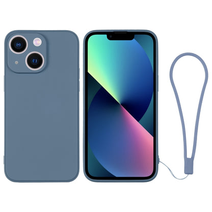 جراب سيليكون للهاتف مع حزام معصم، لهاتف iPhone 14 Pro Max، لهاتف iPhone 13 mini، لهاتف iPhone 13