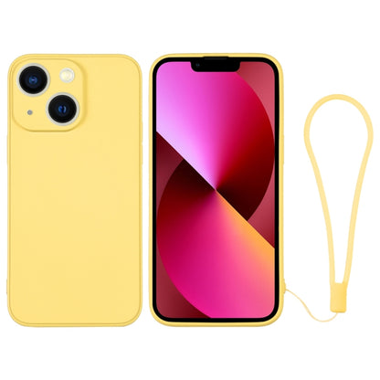 جراب سيليكون للهاتف مع حزام معصم، لهاتف iPhone 14 Pro Max، لهاتف iPhone 13 mini، لهاتف iPhone 13