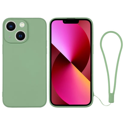 جراب سيليكون للهاتف مع حزام معصم، لهاتف iPhone 14 Pro Max، لهاتف iPhone 13 mini، لهاتف iPhone 13