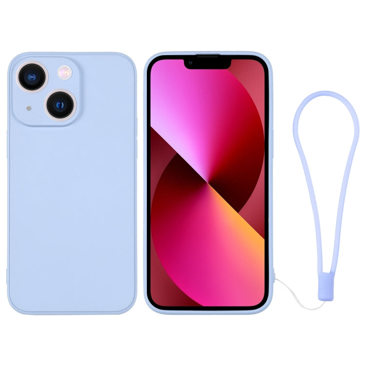 جراب سيليكون للهاتف مع حزام معصم، لهاتف iPhone 14 Pro Max، لهاتف iPhone 13 mini، لهاتف iPhone 13