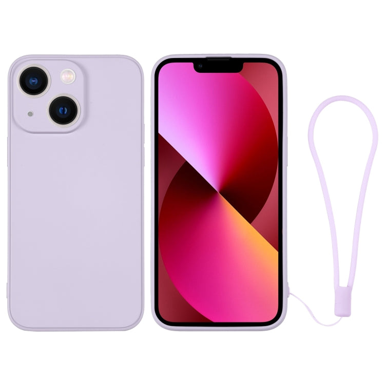 جراب سيليكون للهاتف مع حزام معصم، لهاتف iPhone 14 Pro Max، لهاتف iPhone 13 mini، لهاتف iPhone 13