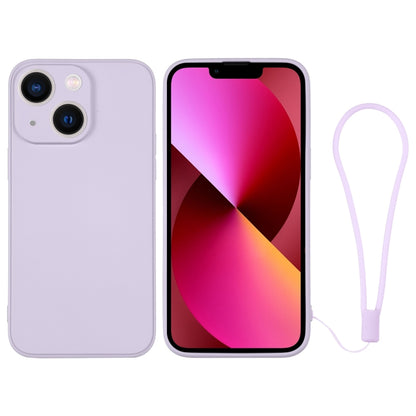 جراب سيليكون للهاتف مع حزام معصم، لهاتف iPhone 14 Pro Max، لهاتف iPhone 13 mini، لهاتف iPhone 13