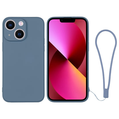جراب سيليكون للهاتف مع حزام معصم، لهاتف iPhone 14 Pro Max، لهاتف iPhone 13 mini، لهاتف iPhone 13