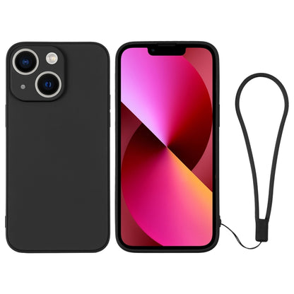 جراب سيليكون للهاتف مع حزام معصم، لهاتف iPhone 14 Pro Max، لهاتف iPhone 13 mini، لهاتف iPhone 13