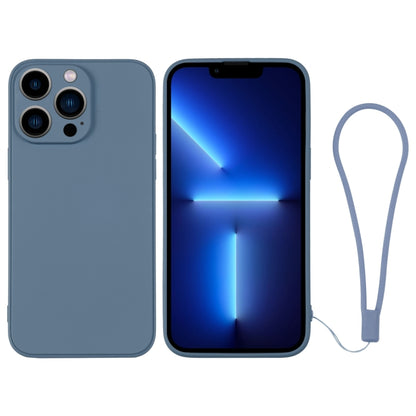 جراب هاتف سيليكون مع حزام معصم، لهاتف iPhone 13 Pro، وiPhone 13 Pro Max، وiPhone 12 mini
