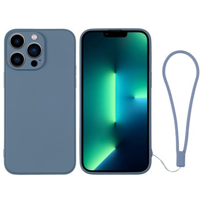 جراب هاتف سيليكون مع حزام معصم، لهاتف iPhone 13 Pro، وiPhone 13 Pro Max، وiPhone 12 mini