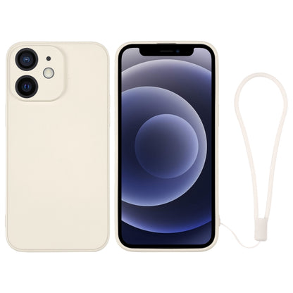 جراب هاتف سيليكون مع حزام معصم، لهاتف iPhone 13 Pro، وiPhone 13 Pro Max، وiPhone 12 mini