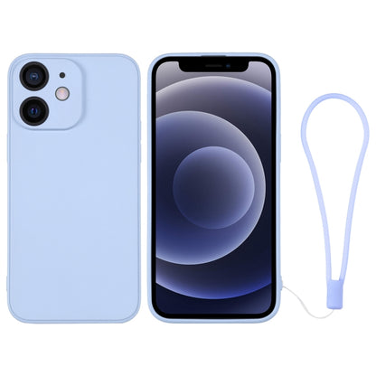 جراب هاتف سيليكون مع حزام معصم، لهاتف iPhone 13 Pro، وiPhone 13 Pro Max، وiPhone 12 mini