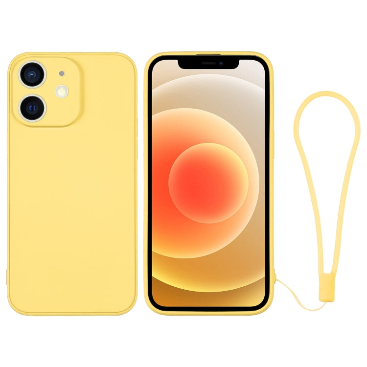 جراب هاتف سيليكون مع حزام معصم، لهاتف iPhone 12، لهاتف iPhone 12 Pro، لهاتف iPhone 12 Pro Max
