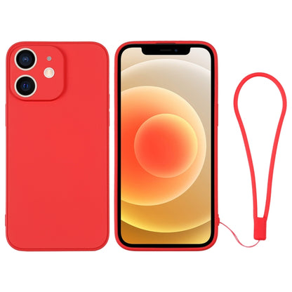 جراب هاتف سيليكون مع حزام معصم، لهاتف iPhone 12، لهاتف iPhone 12 Pro، لهاتف iPhone 12 Pro Max