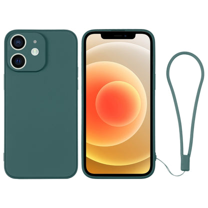 جراب هاتف سيليكون مع حزام معصم، لهاتف iPhone 12، لهاتف iPhone 12 Pro، لهاتف iPhone 12 Pro Max