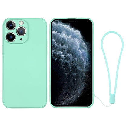 جراب سيليكون للهاتف مع حزام معصم، لهاتف iPhone 11، لهاتف iPhone 11 Pro، لهاتف iPhone 11 Pro Max