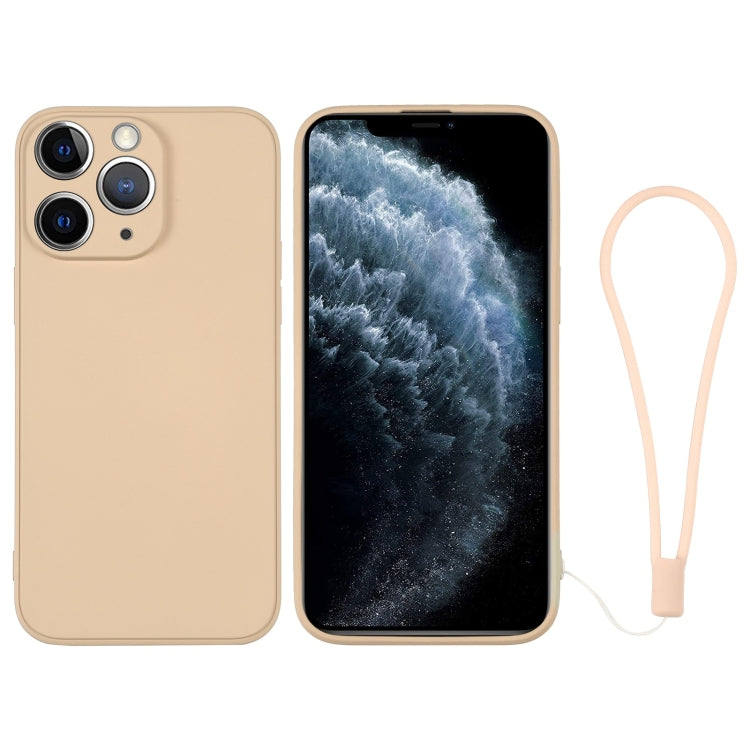 جراب سيليكون للهاتف مع حزام معصم، لهاتف iPhone 11، لهاتف iPhone 11 Pro، لهاتف iPhone 11 Pro Max