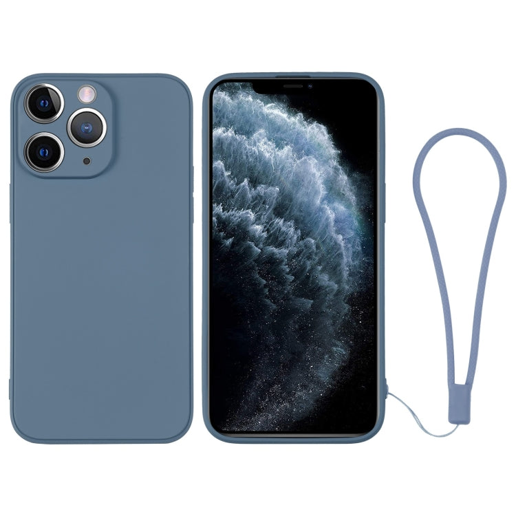 جراب سيليكون للهاتف مع حزام معصم، لهاتف iPhone 11، لهاتف iPhone 11 Pro، لهاتف iPhone 11 Pro Max