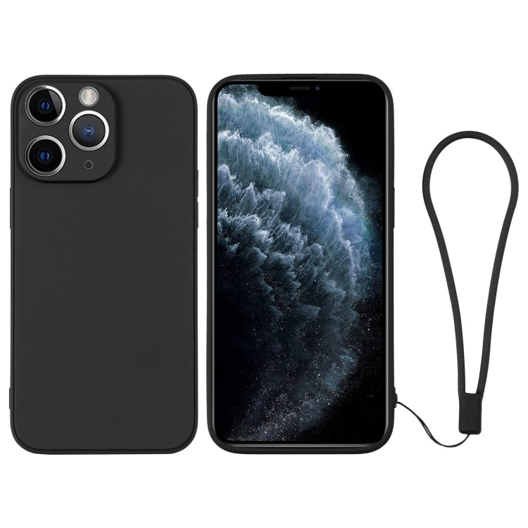 جراب سيليكون للهاتف مع حزام معصم، لهاتف iPhone 11، لهاتف iPhone 11 Pro، لهاتف iPhone 11 Pro Max
