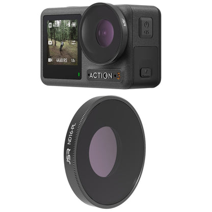 فلتر عدسة JSR LS لكاميرات DJI Osmo Action 3 / GoPro Hero11 Black / HERO10 Black / HERO9 Black، ND8، ND16، ND32، ND64، ND1000، ND8PL، ND16PL، ND32PL، ND64PL