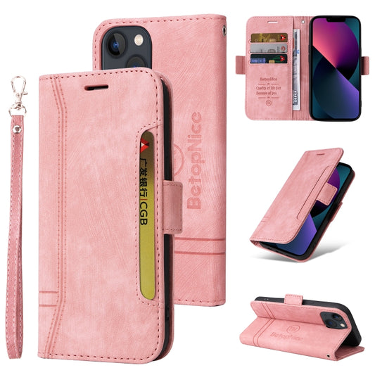 BETOPNICE Dual-side Buckle Leather Phone Case, For iPhone 14, For iPhone 14 Plus, For iPhone 14 Pro, For iPhone 14 Pro Max, For iPhone 13 mini, For iPhone 13, For iPhone 13 Pro, For iPhone 13 Pro Max, For iPhone 12 mini