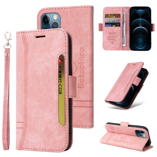 BETOPNICE Dual-side Buckle Leather Phone Case, For iPhone 12 / 12 Pro, For iPhone 12 Pro Max, For iPhone 11, For iPhone 11 Pro, For iPhone 11 Pro Max, For iPhone X / XS, For iPhone XR, For iPhone XS Max, For iPhone SE 2022 / SE 2020 / 7 / 8