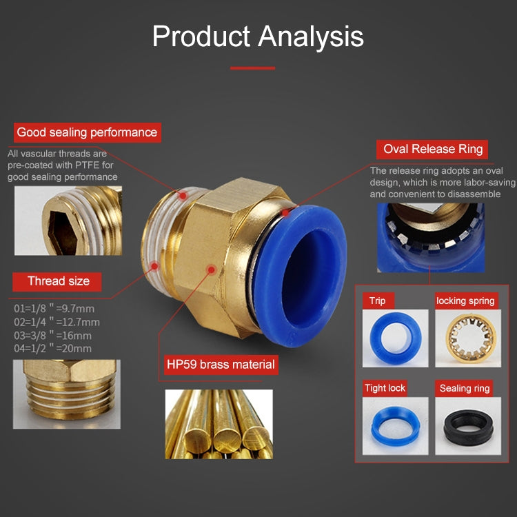 PC6-04 LAIZE 2pcs PC Male Thread Straight Pneumatic Quick Fitting Connector, PC4-01 (10pcs), PC4-02 (10pcs), PC4-M5 (10pcs), PC6-01 (10pcs), PC6-02 (10pcs), PC6-03 (10pcs), PC6-04 (2pcs), PC6-M5 (10pcs), PC8-01 (10pcs), PC8-02 (10pcs), PC8-03 (10pcs)��...