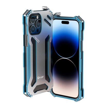جراب هاتف معدني مقاوم للصدمات RJ17 من R-JUST، مناسب لأجهزة iPhone 14 وiPhone 14 Plus وiPhone 14 Pro وiPhone 14 Pro Max
