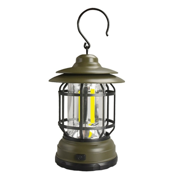 Portable Retro Hanging Lamp Lantern Camping Tent Light, USB Charging, Battery Type, Not Included Battery