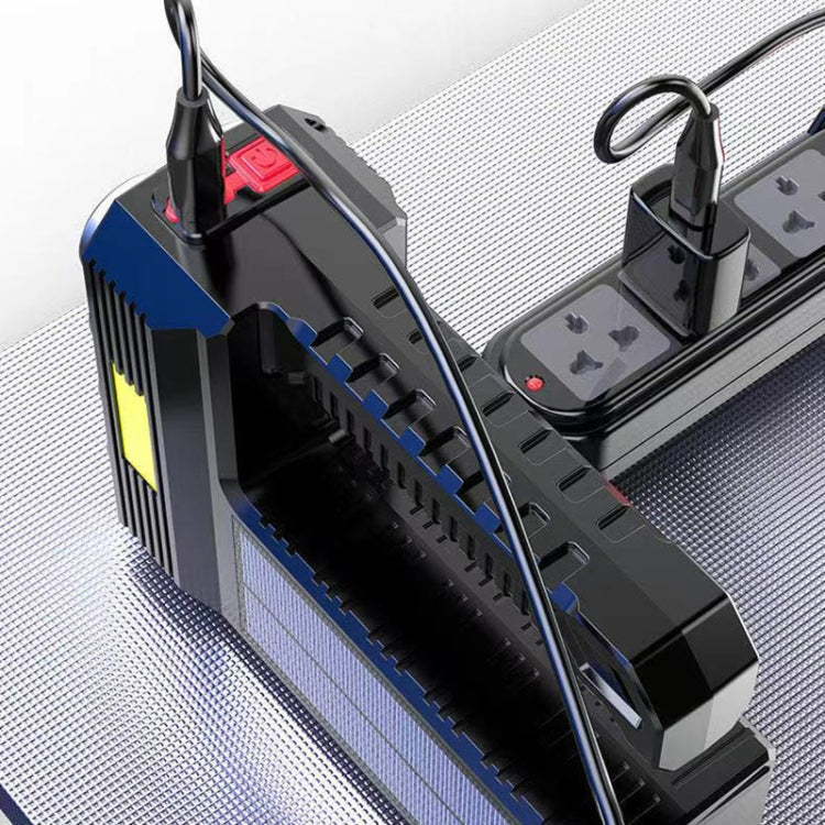 Super Bright Waterproof 8 LED Camping Flashlight Lamp, USB Charging, Solar Charging