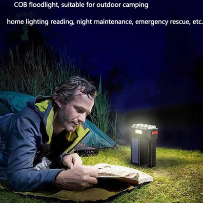 Super Bright Waterproof 8 LED Camping Flashlight Lamp, USB Charging, Solar Charging