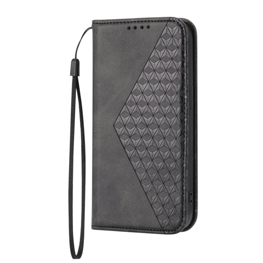 Cubic Grid Calf Texture Magnetic Closure Leather Phone Case, For iPhone 14, For iPhone 14 Plus, For iPhone 14 Pro, For iPhone 14 Pro Max, For iPhone 13 mini, For iPhone 13, For iPhone 13 Pro, For iPhone 13 Pro Max