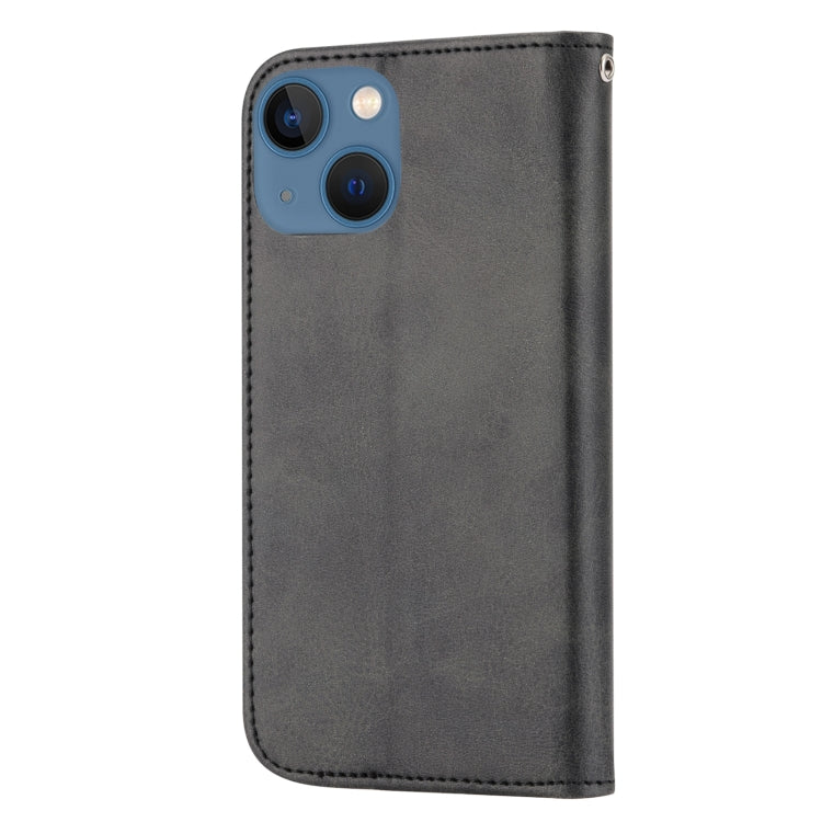 Cubic Grid Calf Texture Magnetic Closure Leather Phone Case, For iPhone 14, For iPhone 14 Plus, For iPhone 14 Pro, For iPhone 14 Pro Max, For iPhone 13 mini, For iPhone 13, For iPhone 13 Pro, For iPhone 13 Pro Max