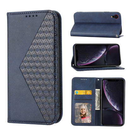 Cubic Grid Calf Texture Magnetic Closure Leather Phone Case, For iPhone 12 mini, For iPhone 12 / 12 Pro, For iPhone 12 Pro Max, For iPhone 11, For iPhone 11 Pro, For iPhone 11 Pro Max, For iPhone X / XS, For iPhone XR