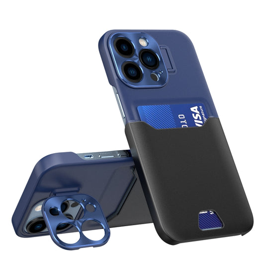 Contrasting Colors Invisible Holder Phone Case, For iPhone 12 Pro Max, For iPhone 14 Pro Max