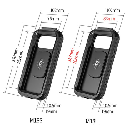 M18L-QD Motorcycle / Bicycle Waterproof Quick Release Mobile Phone Holder, M18L-QD