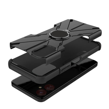 جراب هاتف Armor Bear المقاوم للصدمات من البولي كربونات والبولي يوريثين الحراري مع حلقة، لهاتف Tecno Spark 9T، لهاتف iPhone 14 Plus