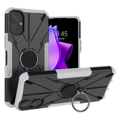 جراب هاتف Armor Bear المقاوم للصدمات من البولي كربونات والبولي يوريثين الحراري مع حلقة، لهاتف Tecno Spark 9T، لهاتف iPhone 14 Plus