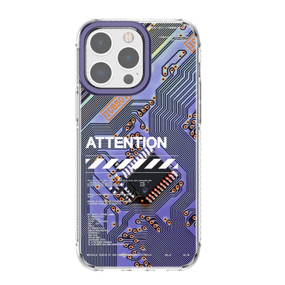 Mutural Modern Series Circuit Board Printed Phone Case, For iPhone 14, For iPhone 14 Pro, For iPhone 14 Pro Max