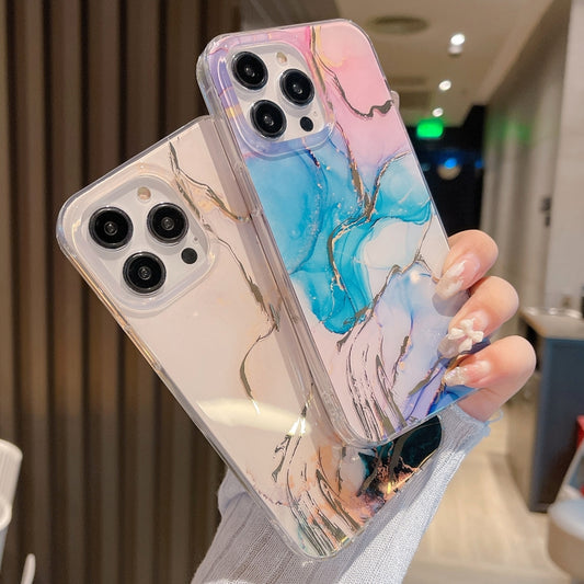 Coloured Glaze Marble Phone Case, For iPhone 11 Pro Max