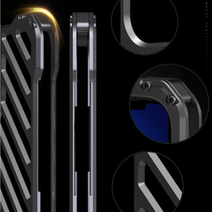 جراب هاتف R-JUST Armor قابل للتهوية، مناسب لأجهزة iPhone 14 وiPhone 14 Plus وiPhone 14 Pro وiPhone 14 Pro Max