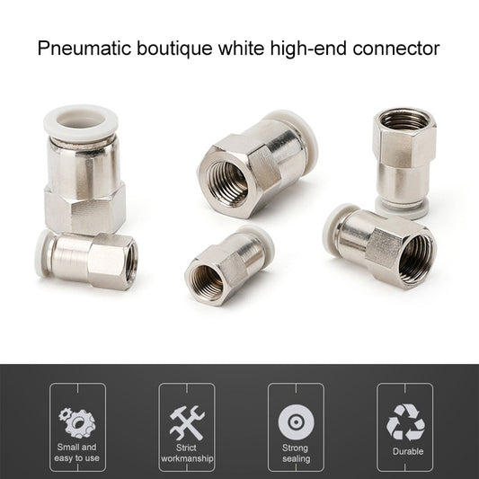PCF6-02 LAIZE 2pcs Female Thread Straight Pneumatic Quick Fitting Connector, PCF4-01 (10pcs), PCF4-02 (10pcs), PCF6-01 (10pcs), PCF6-02 (2pcs), PCF6-03 (2pcs), PCF6-04 (1pc), PCF8-01 (2pcs), PCF8-02 (2pcs), PCF8-03 (1pc), PCF8-04 (1pc), PCF10-01 (1pc)�...