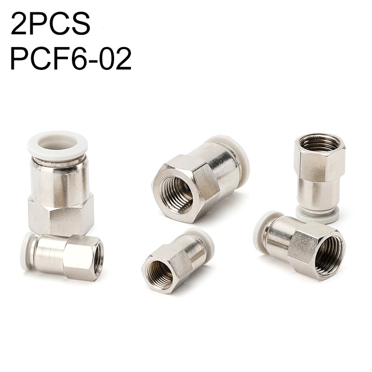 PCF6-02 LAIZE 2pcs Female Thread Straight Pneumatic Quick Fitting Connector, PCF4-01 (10pcs), PCF4-02 (10pcs), PCF6-01 (10pcs), PCF6-02 (2pcs), PCF6-03 (2pcs), PCF6-04 (1pc), PCF8-01 (2pcs), PCF8-02 (2pcs), PCF8-03 (1pc), PCF8-04 (1pc), PCF10-01 (1pc)�...