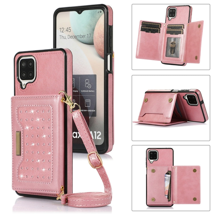 Three-fold RFID Leather Phone Case with Lanyard, For iPhone XS, For iPhone XS Max, For Samsung Galaxy A12, For Samsung Galaxy A13 4G/A13 5G, For Samsung Galaxy A51 4G, For Samsung Galaxy A53 5G, For Samsung Galaxy A52 5G/A52s 5G������������������������...