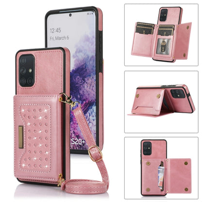 Three-fold RFID Leather Phone Case with Lanyard, For iPhone XS, For iPhone XS Max, For Samsung Galaxy A12, For Samsung Galaxy A13 4G/A13 5G, For Samsung Galaxy A51 4G, For Samsung Galaxy A53 5G, For Samsung Galaxy A52 5G/A52s 5G������������������������...