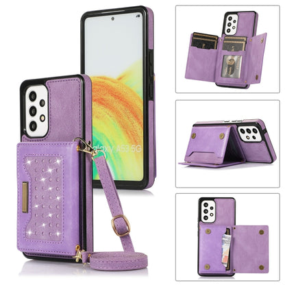 Three-fold RFID Leather Phone Case with Lanyard, For iPhone XS, For iPhone XS Max, For Samsung Galaxy A12, For Samsung Galaxy A13 4G/A13 5G, For Samsung Galaxy A51 4G, For Samsung Galaxy A53 5G, For Samsung Galaxy A52 5G/A52s 5G������������������������...