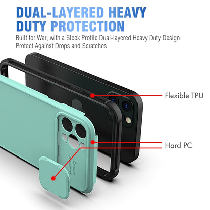 غطاء كاميرا منزلق بتصميم جراب هاتف من البولي كربونات والبولي يوريثان الحراري، لهاتف iPhone 14 Plus وiPhone 14 Pro Max