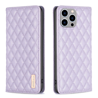 Diamond Lattice Magnetic Leather Flip Phone Case, For iPhone 14 Pro Max, For iPhone 14 Pro, For iPhone 14 Plus, For iPhone 14, For iPhone 13 Pro Max, For iPhone 13 Pro, For iPhone 13, For iPhone 12 Pro Max