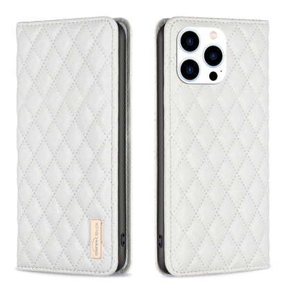 Diamond Lattice Magnetic Leather Flip Phone Case, For iPhone 14 Pro Max, For iPhone 14 Pro, For iPhone 14 Plus, For iPhone 14, For iPhone 13 Pro Max, For iPhone 13 Pro, For iPhone 13, For iPhone 12 Pro Max