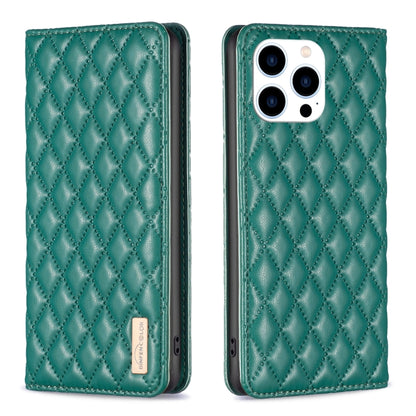 Diamond Lattice Magnetic Leather Flip Phone Case, For iPhone 14 Pro Max, For iPhone 14 Pro, For iPhone 14 Plus, For iPhone 14, For iPhone 13 Pro Max, For iPhone 13 Pro, For iPhone 13, For iPhone 12 Pro Max