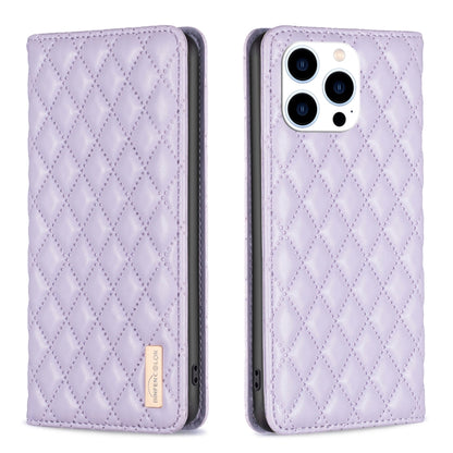 Diamond Lattice Magnetic Leather Flip Phone Case, For iPhone 14 Pro Max, For iPhone 14 Pro, For iPhone 14 Plus, For iPhone 14, For iPhone 13 Pro Max, For iPhone 13 Pro, For iPhone 13, For iPhone 12 Pro Max