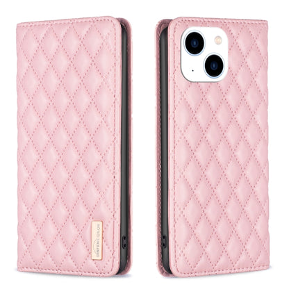Diamond Lattice Magnetic Leather Flip Phone Case, For iPhone 14 Pro Max, For iPhone 14 Pro, For iPhone 14 Plus, For iPhone 14, For iPhone 13 Pro Max, For iPhone 13 Pro, For iPhone 13, For iPhone 12 Pro Max