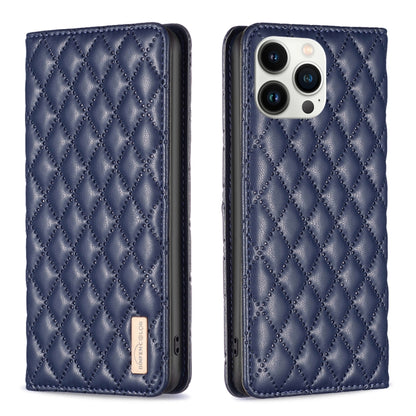 Diamond Lattice Magnetic Leather Flip Phone Case, For iPhone 14 Pro Max, For iPhone 14 Pro, For iPhone 14 Plus, For iPhone 14, For iPhone 13 Pro Max, For iPhone 13 Pro, For iPhone 13, For iPhone 12 Pro Max